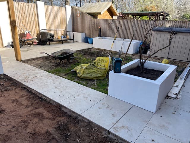 Artificial Grass Installation in progress